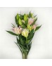 Lily 4+  (Imported) - Red Ribbon (5 Stems)