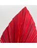 Cattail Leaf Fan - Red (2 Stems)